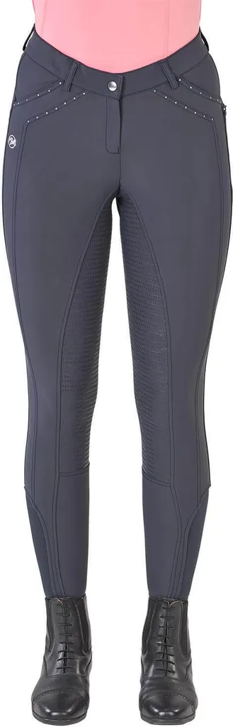 Culotte d'équitation BUSSE Zaya Full-Grip Dark Navy pour Femme en Taille S