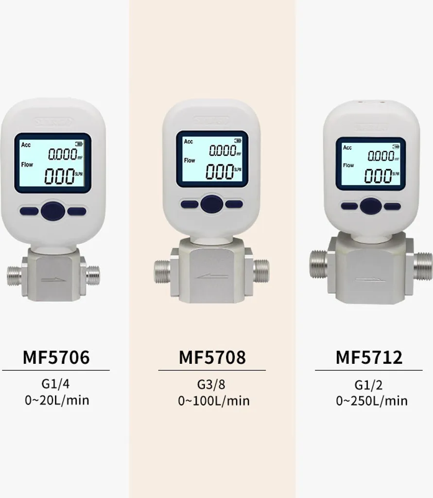 Débitmètre digital MF5706 0-20L/Min haute précision et format compact - 2