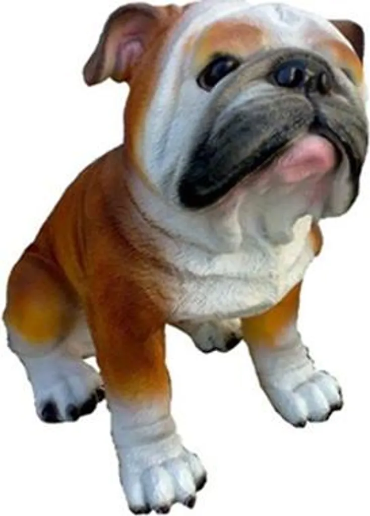 Figurine Chien de Jardin Décorative - Sculpture 29 cm en Résine