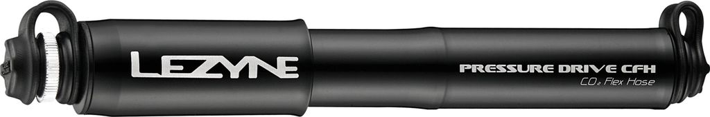 Lezyne CNC Pressure Drive CFH Minipumpe schwarz – glänzend