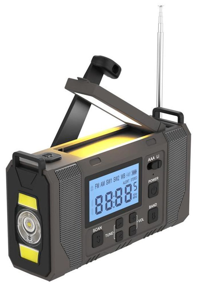 Notfall-Solarradio 10000 mAh – AM/FM Radio mit Produktbild 