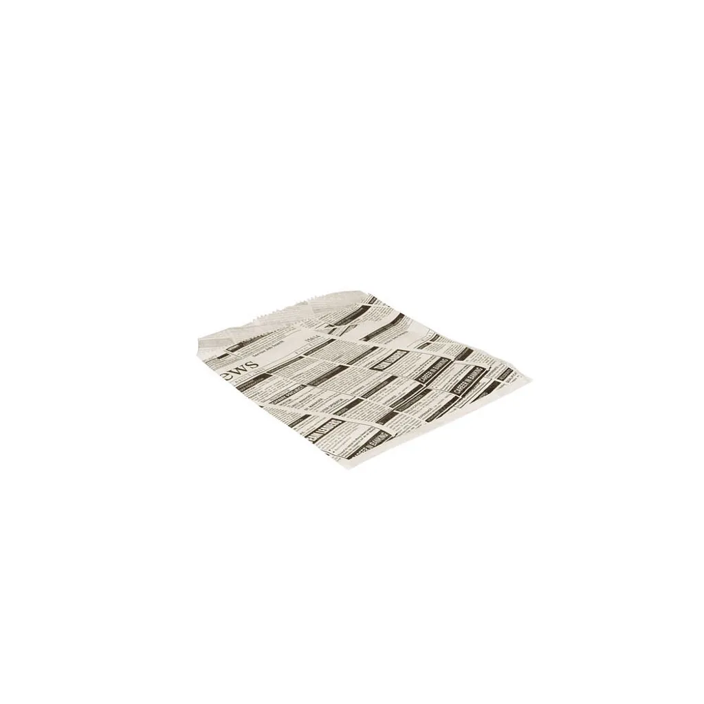 Sachet Burger Ingraissable : fini les mains sales avec le style Newsprint