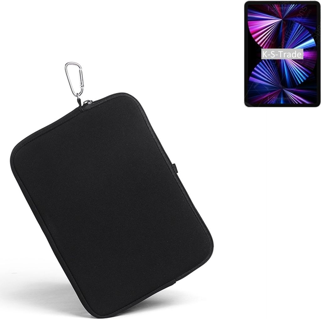 K-S-Trade Neopren Hülle kompatibel mit Apple iPad Pro 11 Wi-Fi (2021) Schutz Hülle Neoprenhülle Tablet-Hülle Tabletcase Tablet Schutz Gürtel