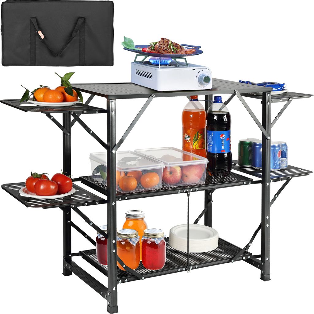 Stół kempingowy VEVOR, aluminiowy, składany, przenośny, Zdjęcie produktu 
