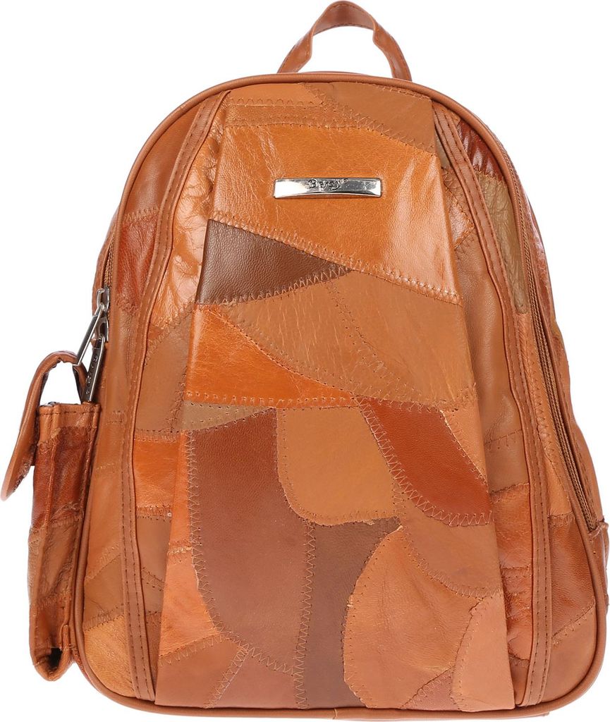 Christian Wippermann Kleiner Damen Rucksack Leder Tasche Cognac