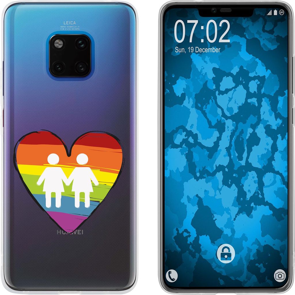PhoneNatic Case kompatibel mit Huawei Mate 20 Pro Silikon-Hülle pride Frauen M4