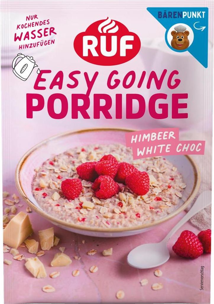 RUF Porridge Himbeer White Chocolate Produktbild 
