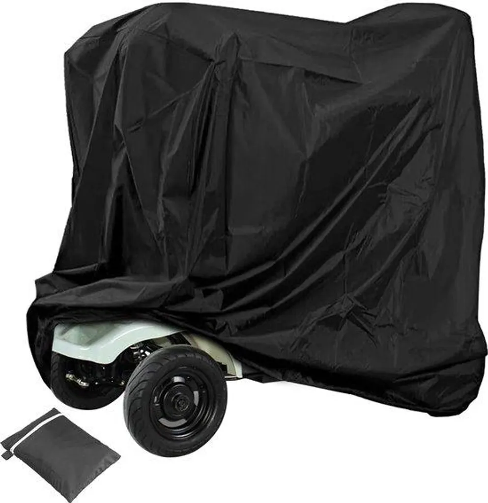 Housse de protection fauteuil roulant imperméable en tissu Oxford noir