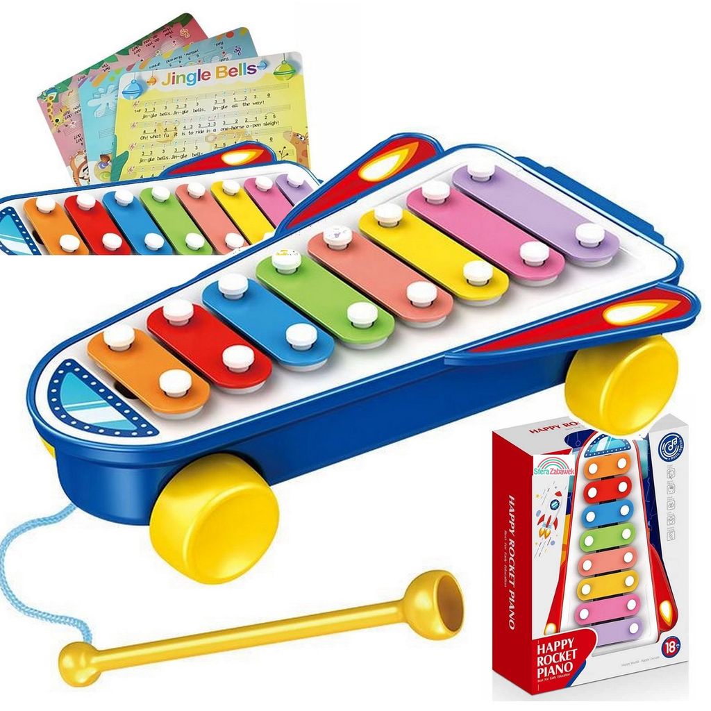 Musikalisches Glockenspiel für Kinder Metallxylophon Glocken Instrument Set Klangspiel
