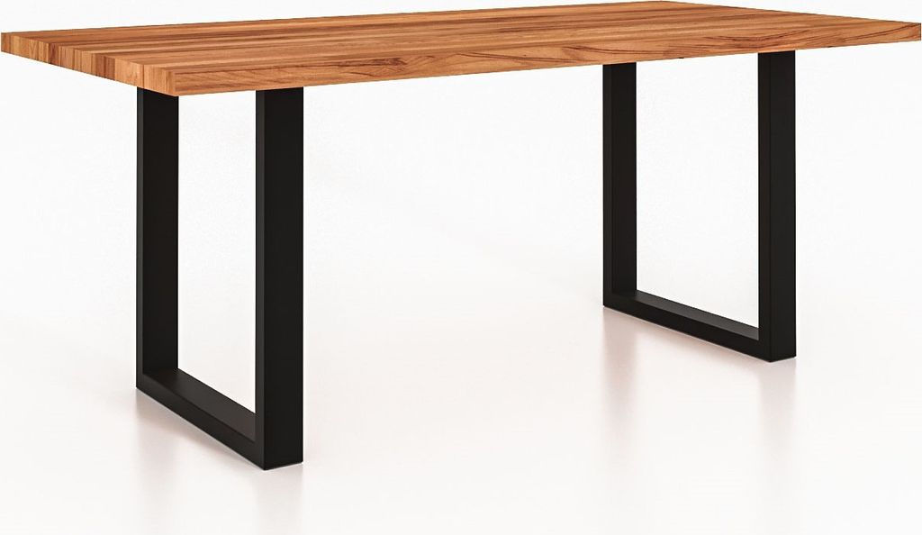 Esstisch STEEL 100 x 120 aus Massivholz, Kernbuche Naturgeölt