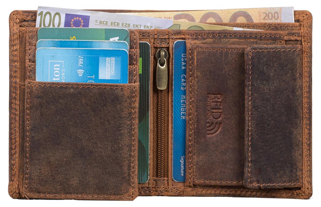 Benthill Kleine Herren Geldbörse Echt Leder - Männer Produktbild 
