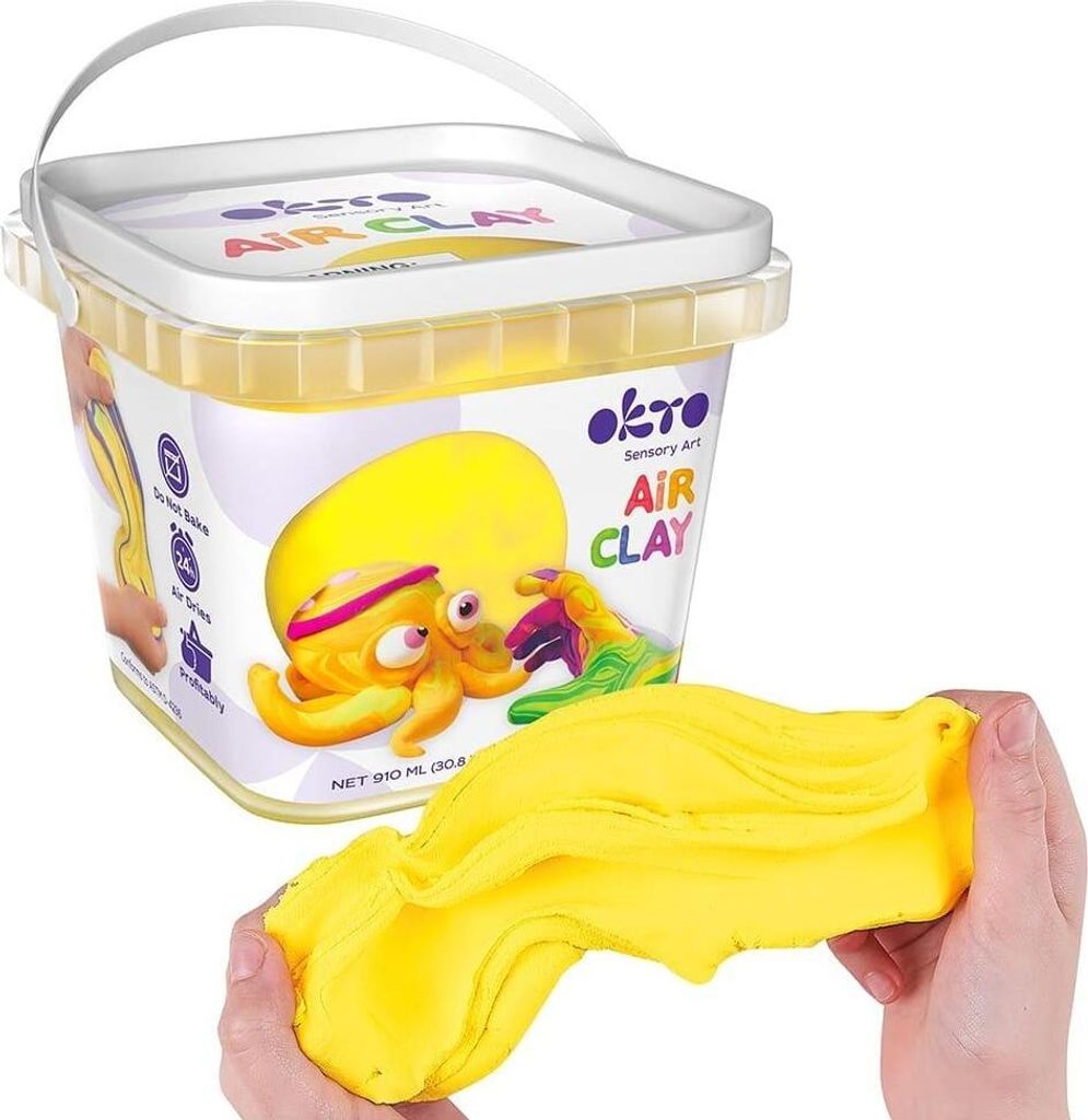 Gelbe Knete 910ml Okto für Kinder