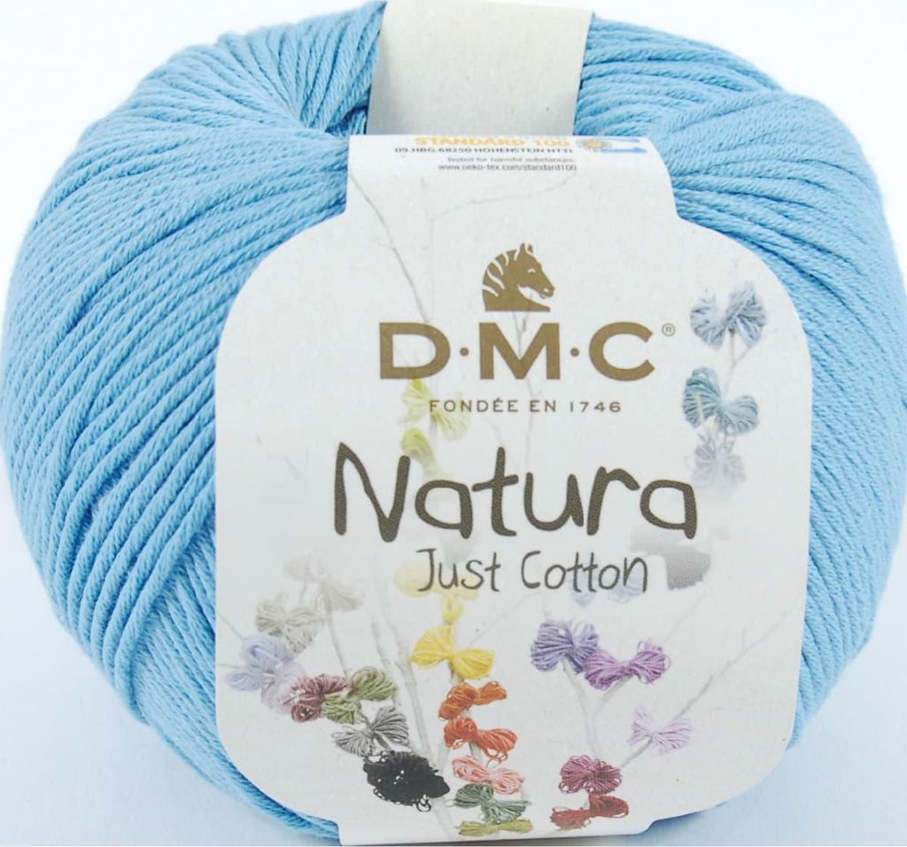 DMC Natura Just Baumwolle – weiches, mattes Garn aus 100 % gekämmter Baumwolle, 302, (Farbe N70)