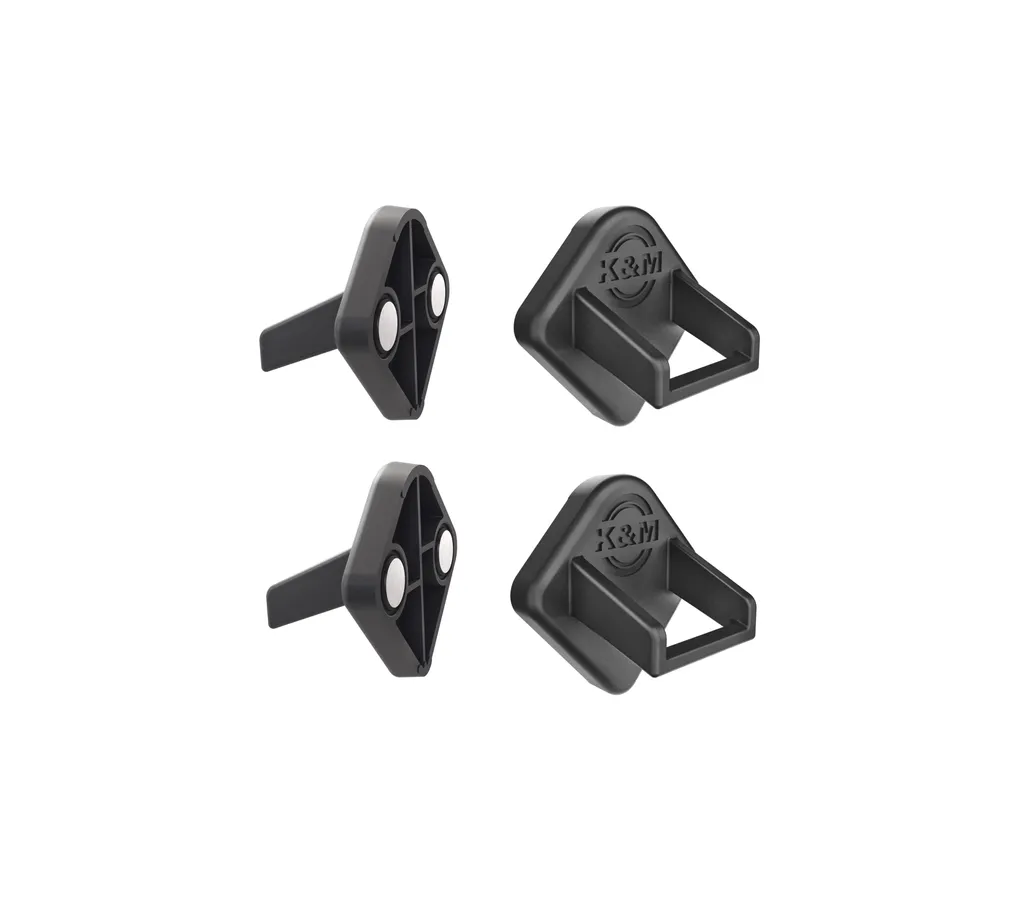 Porte-Tablette Universel K&M 19708 Noir avec Fixation Filetage 3/8 Pouce