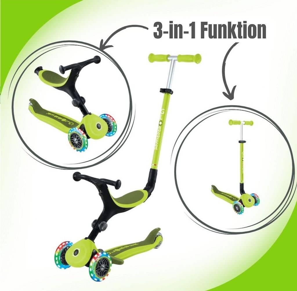Globber Go Up Active Lights Scooter    One Size Produktbild 