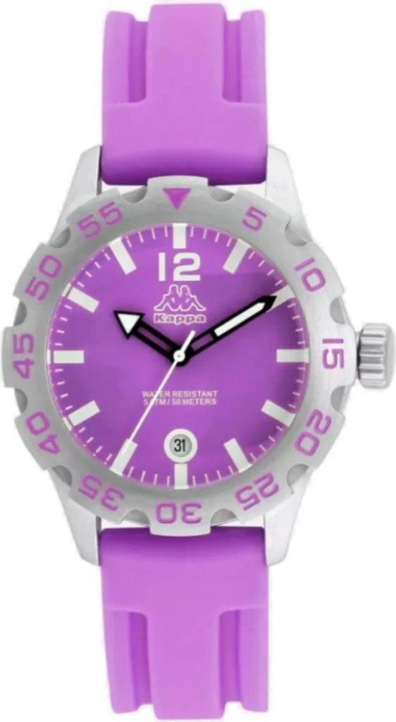 Kappa KP1401LE montre étanche avec cadran noir et design minimaliste