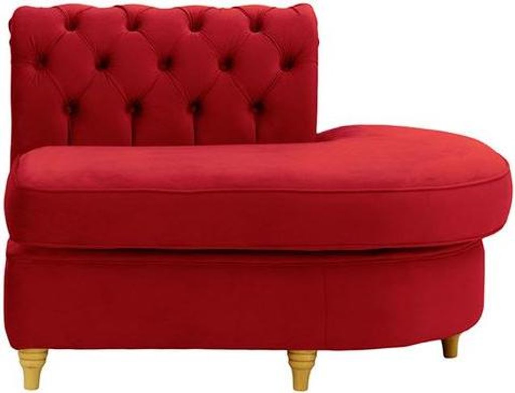 Chesterfield Modul - Abschlusselement rund, rechts (ECR)-Velluto 7-like oak