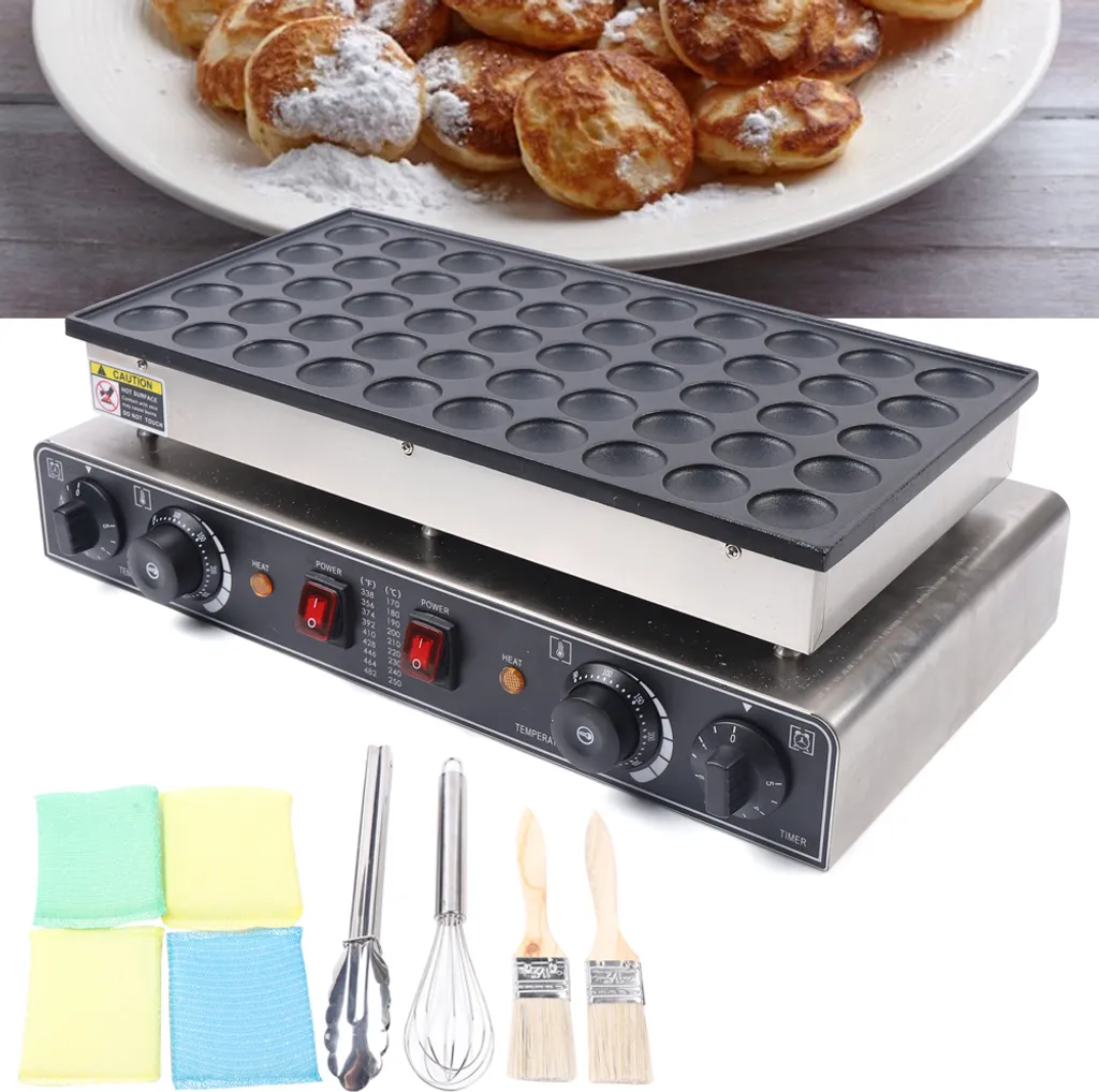 Mini crêpière électrique 50 trous anti-adhésive avec chauffe rapide - 4