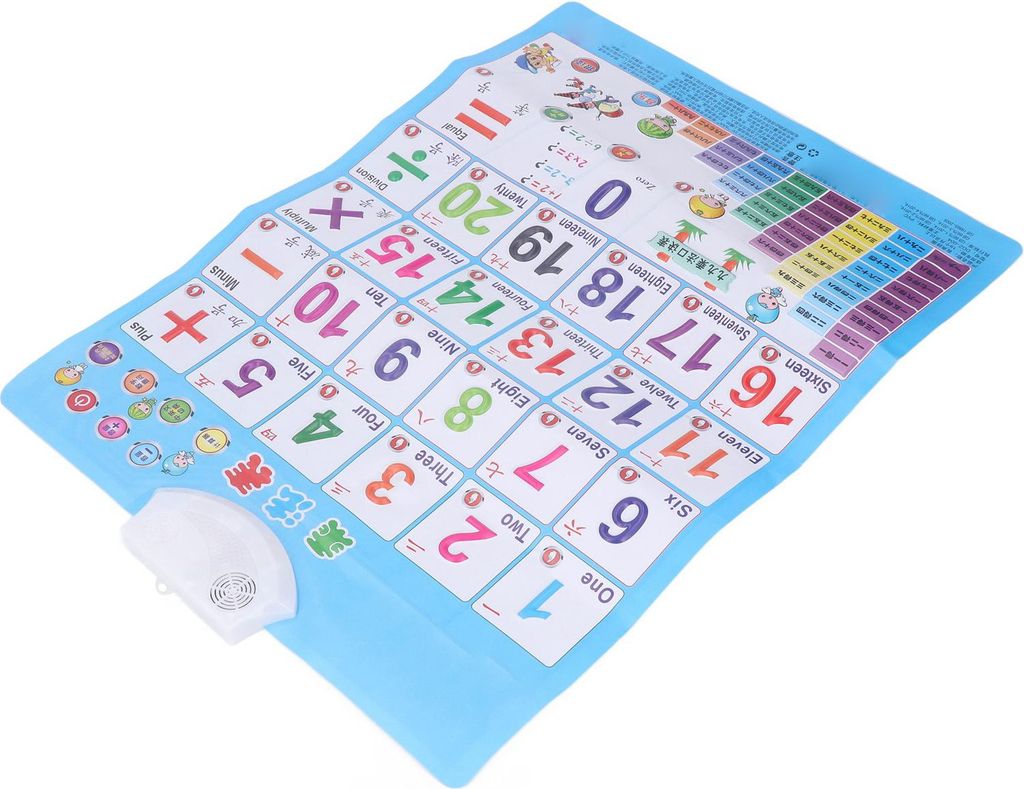 Elektronische Alphabet-Wandtafel, doppelseitig, mit Ton, pädagogisch, interaktiv, für Kindergeschenke