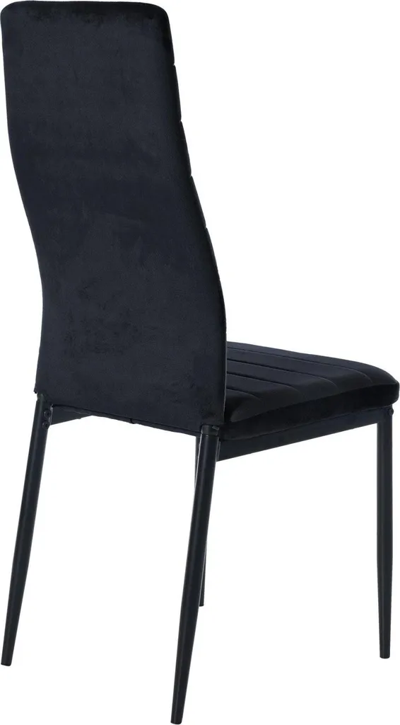 Sedia da Pranzo Premium: Metallo Nero e Seduta Morbida Soft-Touch - 4