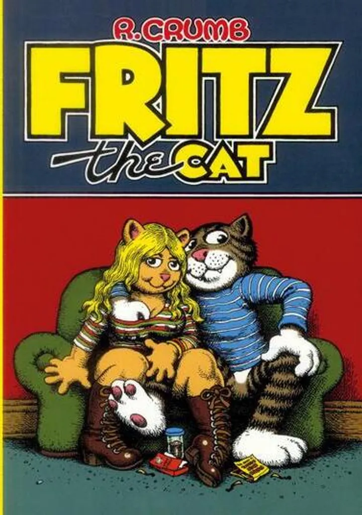 Affiche Fritz the Cat sérigraphiée art rétro 60x40 cm pour salon