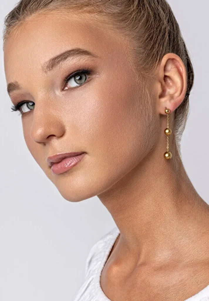 Boucles d'oreilles Alison en or doré brillant, finition luxe durable - 2