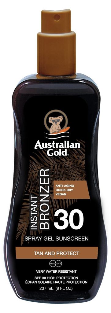 Australian Gold SPF 30 Spray Gel mit Bräuner Neue Formel | Produktbild 