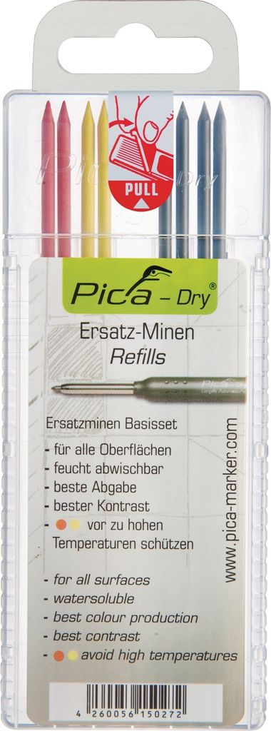 Sada oloviek Pica-Dry 4x čierne, 2x červené, 2x žlté vlhké Obrázok produktu 