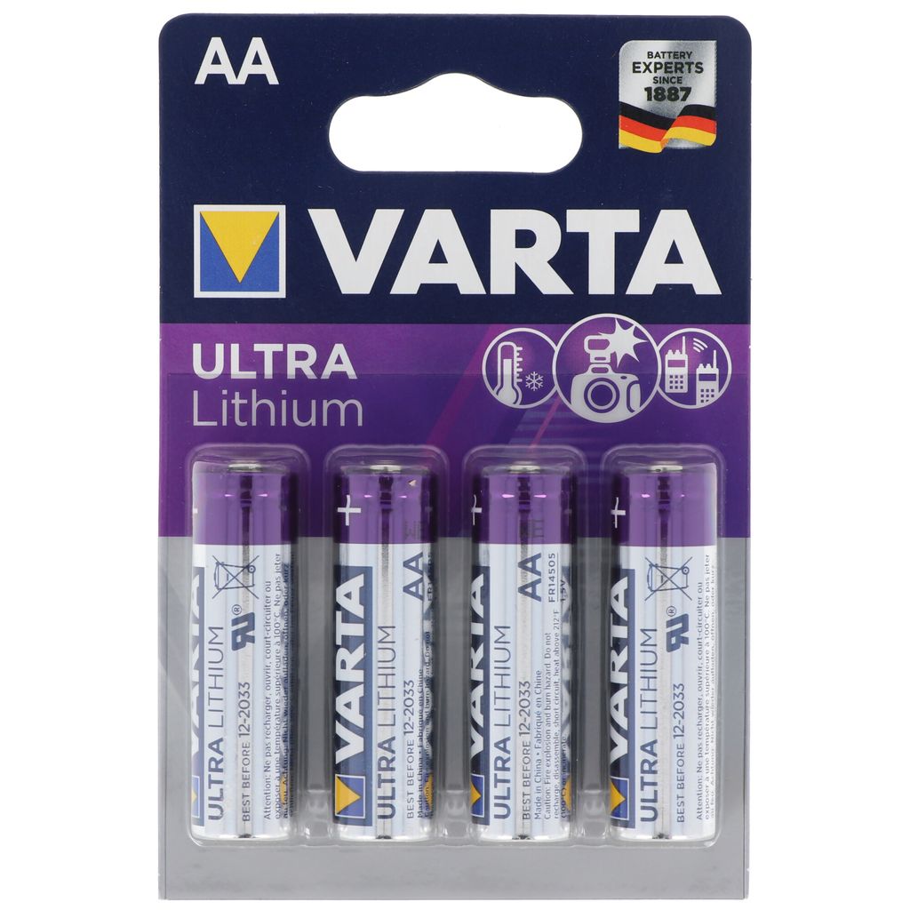 Varta Ultra Lithium Mignon AA, baterie litowe Varta, 6106, Zdjęcie produktu 