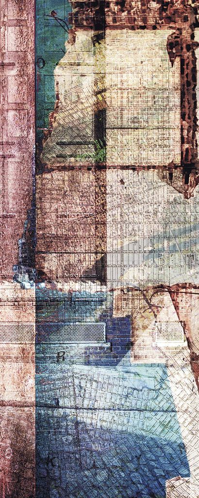 Sanders & Sanders Fototapete künstlerisch Multicolor 100 x 250 cm