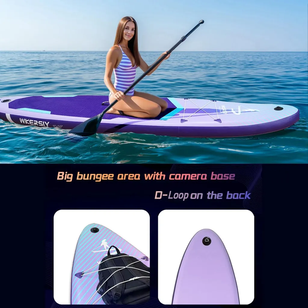 Planche de stand up paddle 3,35 m rigide et stable - SUP Kit 3 Pro