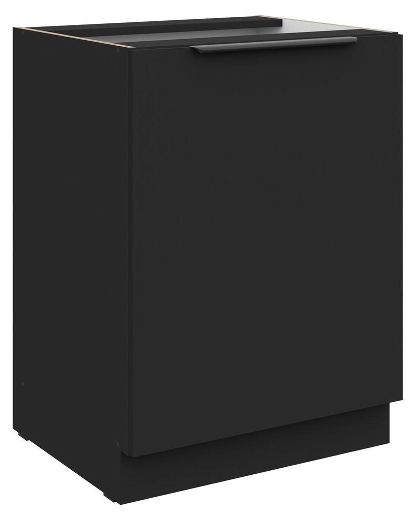 Küchen Unterschrank 60 cm SIENA Schwarz Küche Küchenzeile Produktbild 
