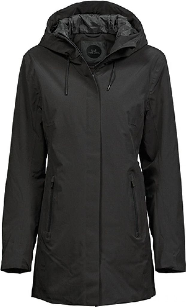 Tee Jays 9609 | Womens All Weather Parka - Wasserdicht: 8.000 mm - Farbe: Black - Größe: S