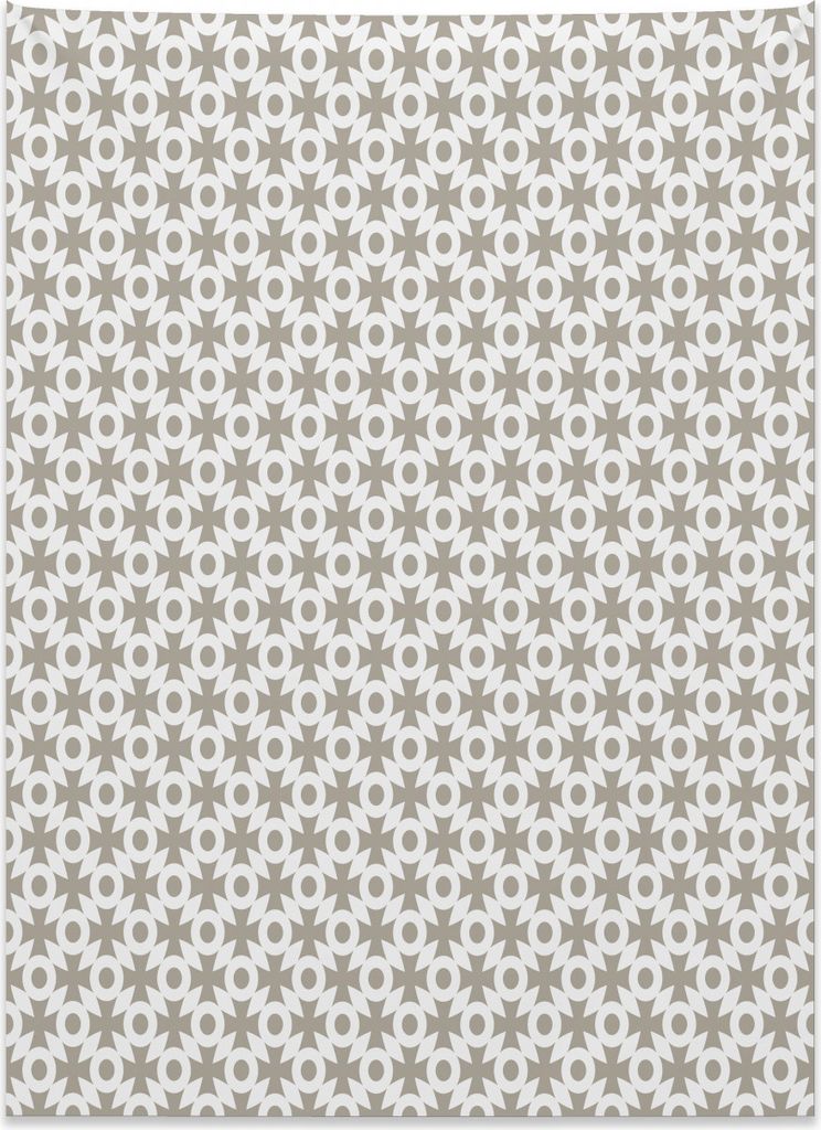 Abakuhaus Abstrakt Wandteppich, Trippy Retro Formen aus Weiches Mikrofaser Stoff Kein Verblassen Klare Farben Waschbar, 110 x 150 cm, Warme Taupe W...
