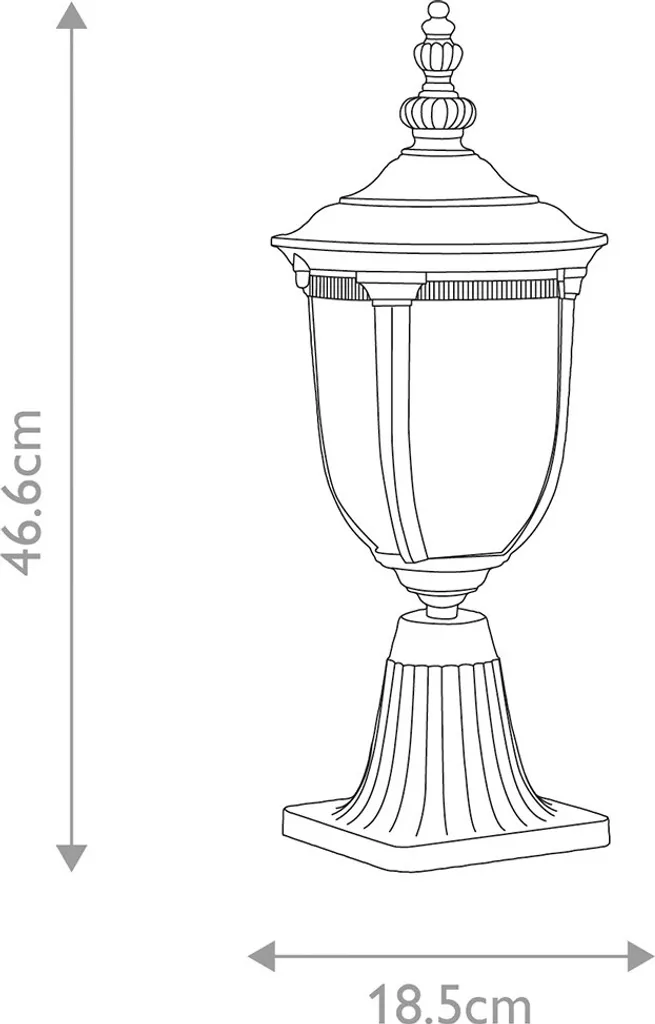 Luminaire extérieur robuste anti-corrosion Cleveland Elstead E27