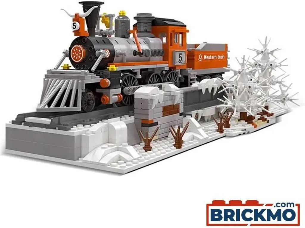 Jeu de Construction Train Western Jie Star 59009 de 853 Pièces