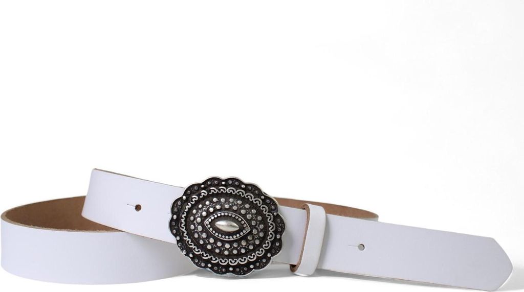 FRONHOFER Damen Ledergürtel 3 cm verzierte Gürtelschnalle, Koppelschnalle echt Leder