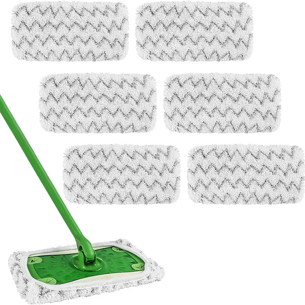 INF 6 Panni Ricambio Swiffer Mop S Lavabili Microfibra Riutilizzabili
