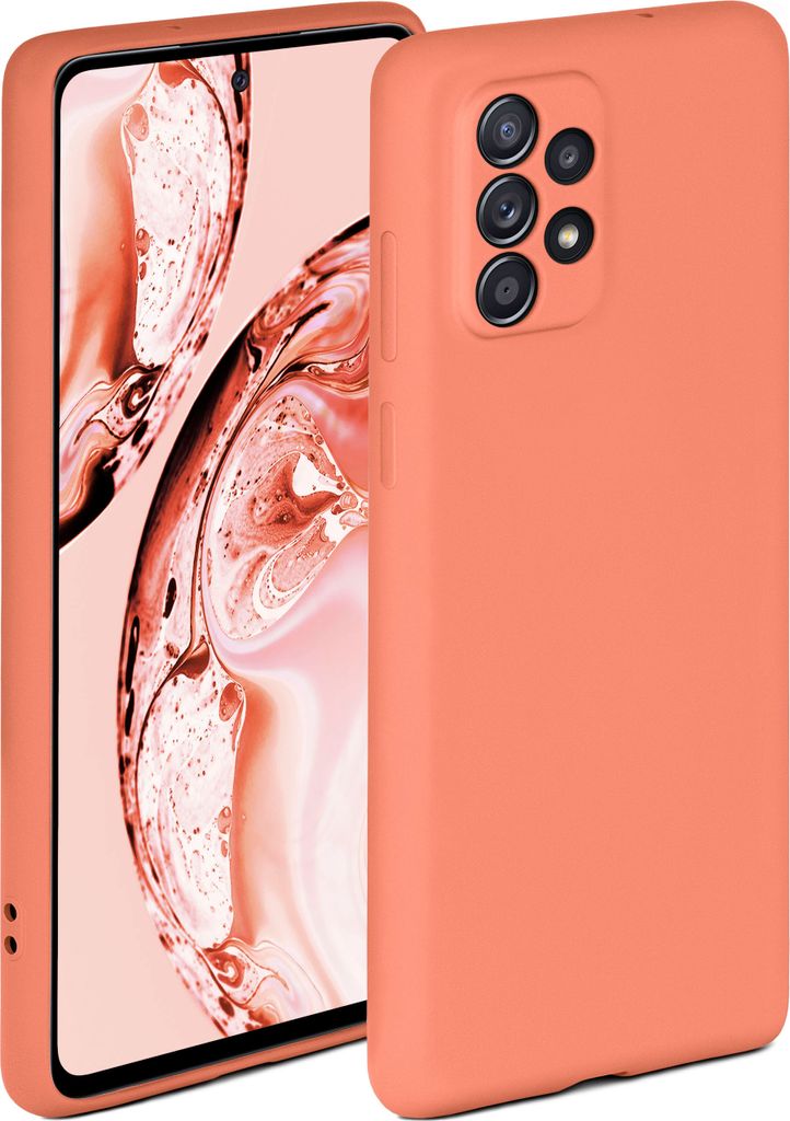 Soft-Case für Samsung Galaxy A52 5G, Farbe:Papaya