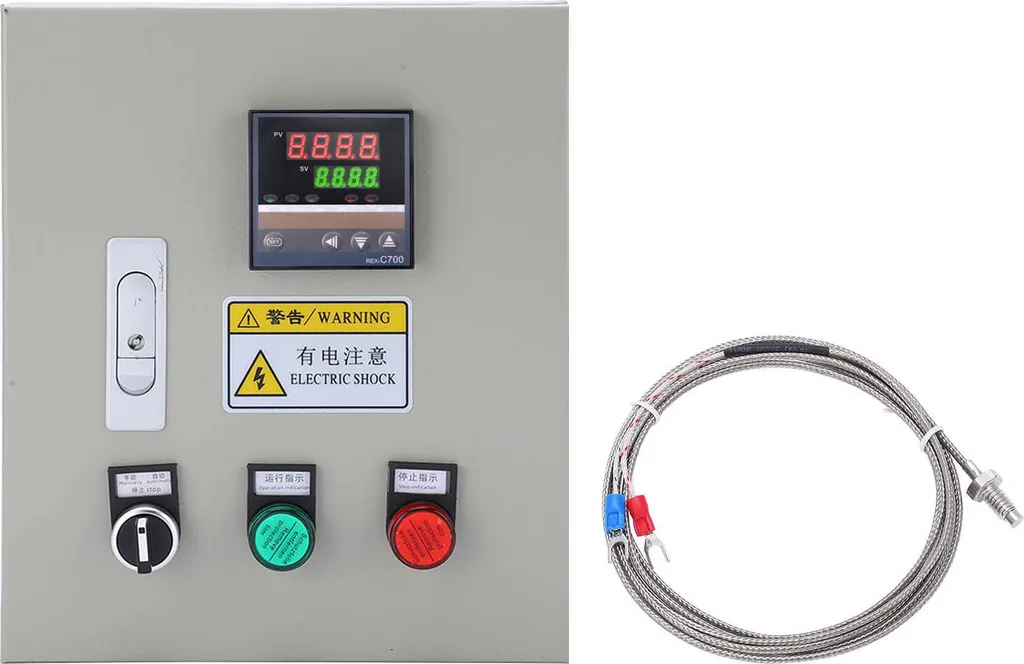 Régulateur de température triphasé 380V avec sonde thermocouple M6