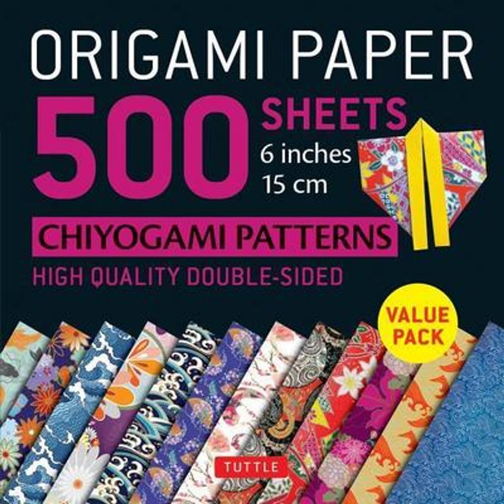 Papier Origami 500 feuilles Chiyogami Designs 6 inch 15cm Image du produit 