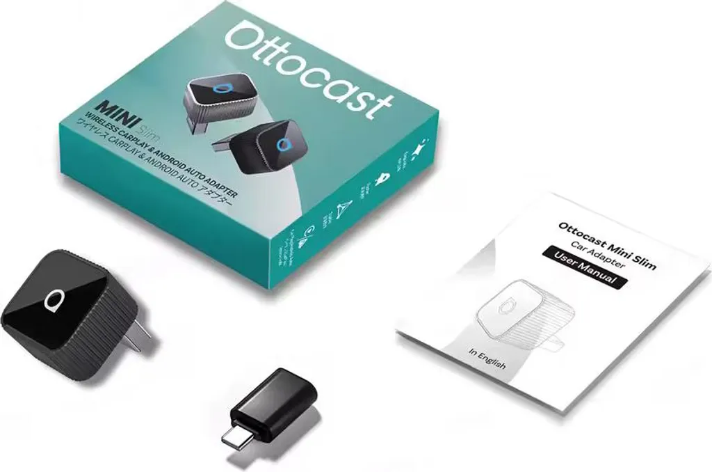 Adaptateur CarPlay Android Auto sans fil Ottocast Mini Cube USB-A