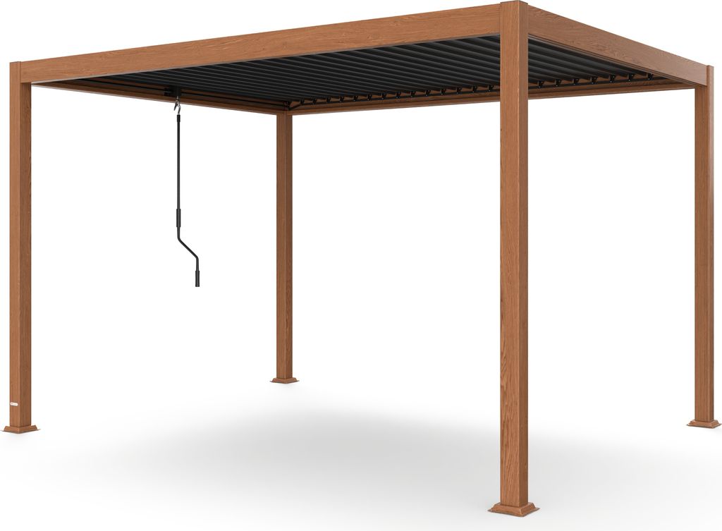 Blumfeldt Pergola 3x4 m - Verstellbares Lamellendach, UV-Schutz, Aluminium-Rahmen, Rostfrei, Wetterfest, Ideal Für Terrasse & Garten, Ganzjährig ...