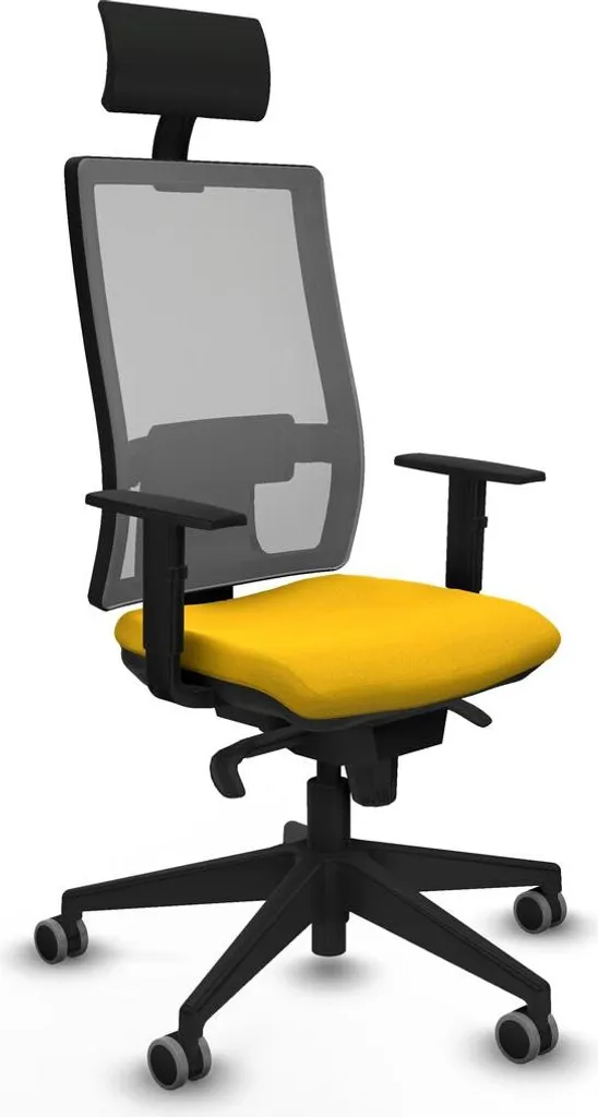 Fauteuil de bureau ergonomique Horna 1D066G1 Jaune Piqueras y Crespo