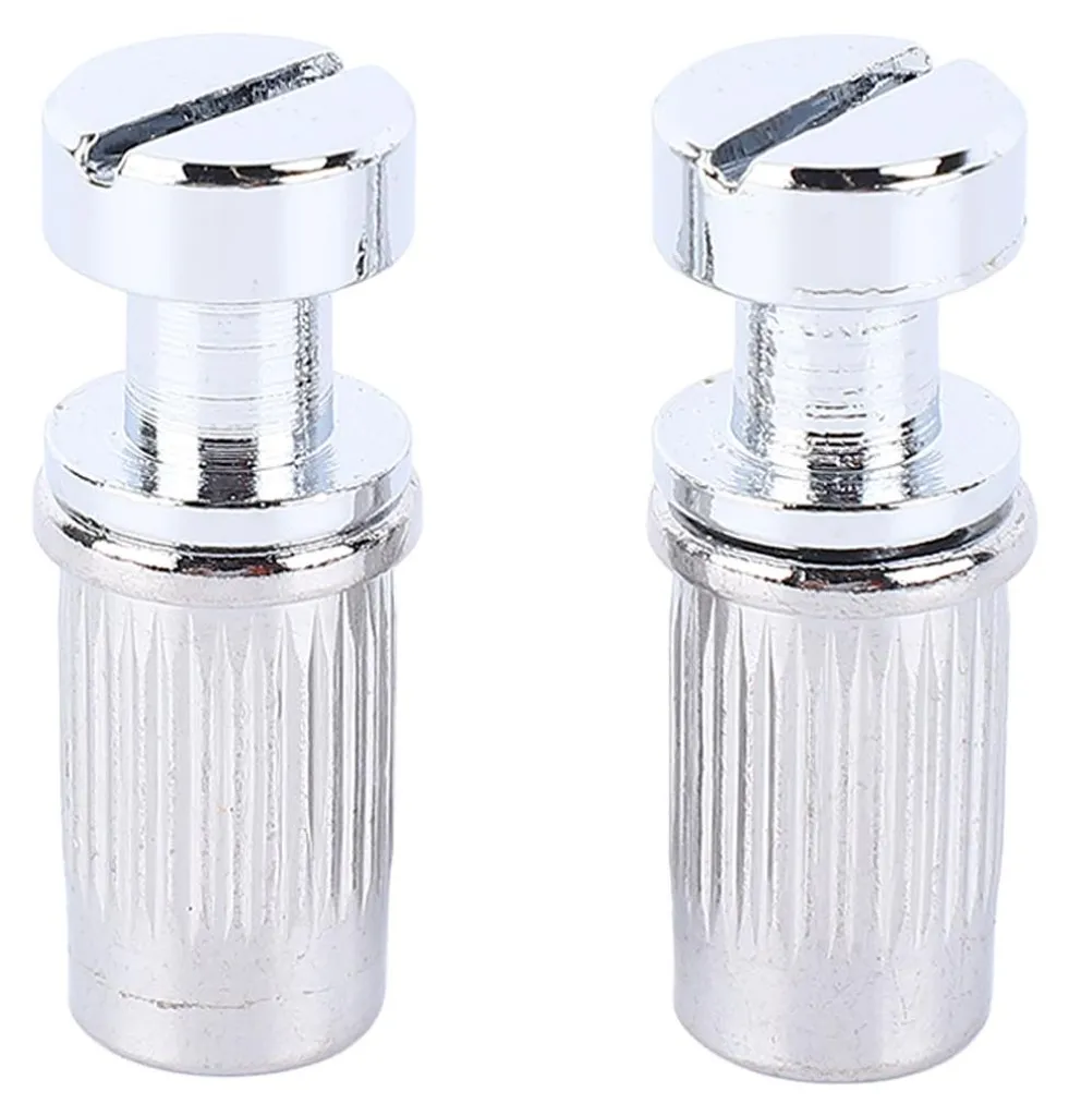 Chevalet à rouleaux avec 2 vis pour guitare électrique type LP chromé - 19