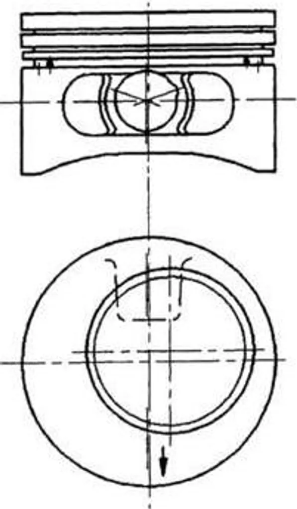 Piston 92123610 KOLBENSCHMIDT haute résistance pour Frontera A et TT