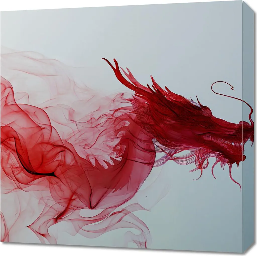 Offerta Quadro Moderno 60x60 L'ascesa del drago - Prezzo Outlet