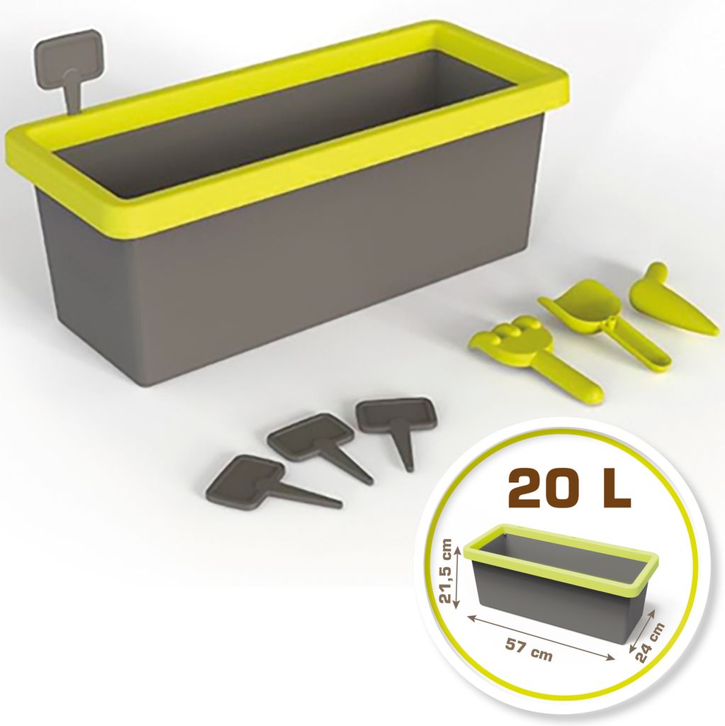 Set di giochi da giardino, plastica, grigio/giallo Immagine del prodotto 