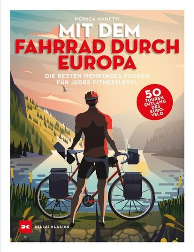 Livre vélo Europe Mit dem Fahrrad durch Europa Version Cartonnée
