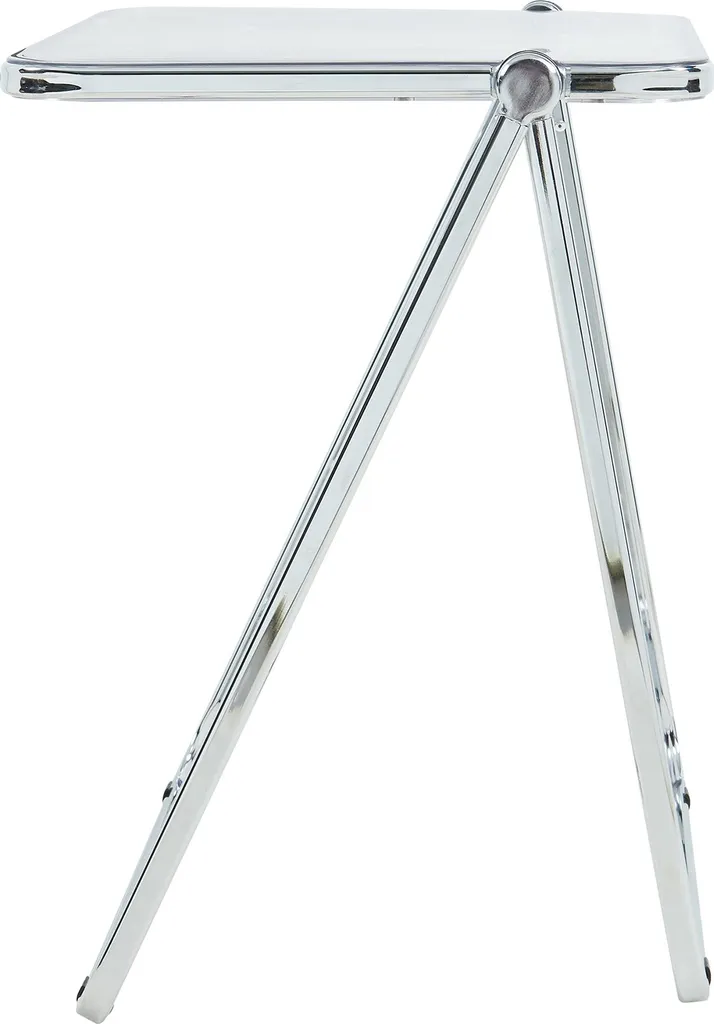 Petite table de bureau pliable et transparente pour ordinateur portable
